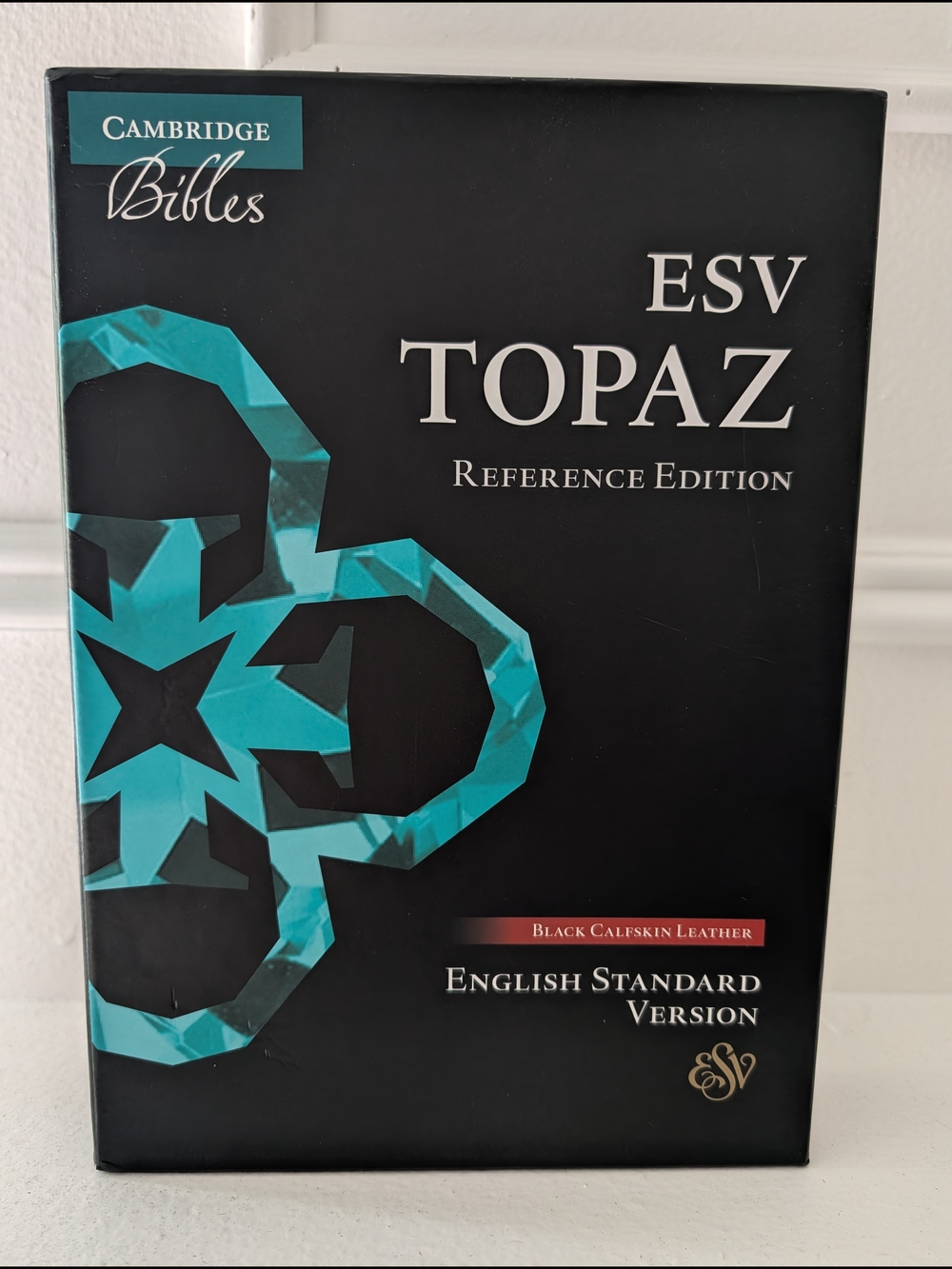 Cambridge Bibles ESV Topaz Black Calfskin Leather